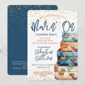 さよならパーティーのご案内 新しい旅立ち 招待状 (正面/裏面)