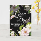 さよならフローラフラワーフェアウェル カード (黄色い花)