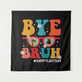 さよなら仲間教師、学校最後の日おめでとう！夏が始まる タペストリー (正面)