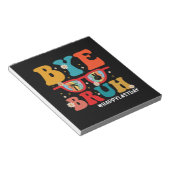 さよなら仲間教師、学校最後の日おめでとう！夏が始まる ノートパッド (アングル)