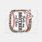 さよなら兄貴が通り過ぎてね フリースブランケット (正面(横))