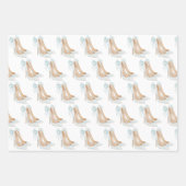 さよなら恋しく思Hello Mrs.ブライダルシャワーホワイト ラッピングペーパーシート (正面3)