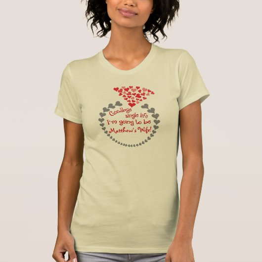 さよなら独身のの人生 Tシャツ (正面)