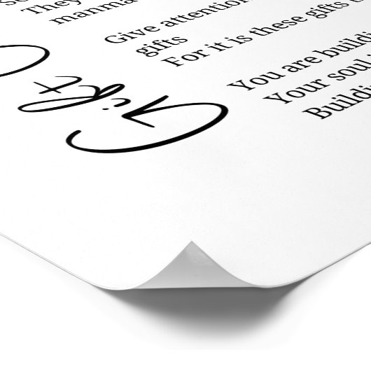 さよなら辞任詩のポスターのウォールアートの贈り物 ポスター (角)