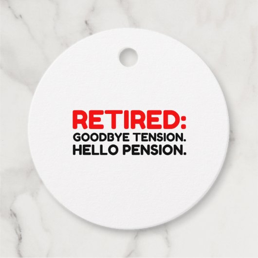 さよなら退職したテンションハローペンション フェイバータグ (正面)