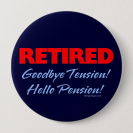 さよなら退職した（濃い青） 缶バッジ