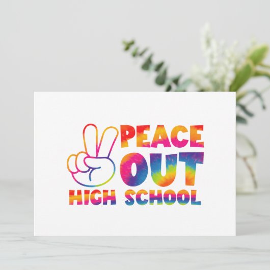 さよなら高校 タイダイ 最後の学校の日 招待状 (スタンド正面)