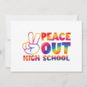 さよなら高校　タイダイ　最後の登校日 招待状 (正面)