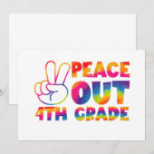 さよなら4年生 タイダイ 最後の日 4年生 招待状 (正面/裏面)