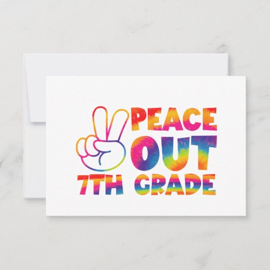 さよなら7年生 タイダイ 最終日 サンキューカード (正面)