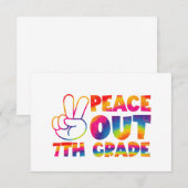 さよなら7年生 タイダイ 最終日 サンキューカード (正面/裏面)