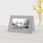 **さよなら**お願い最高のだ カード (黄色い花)