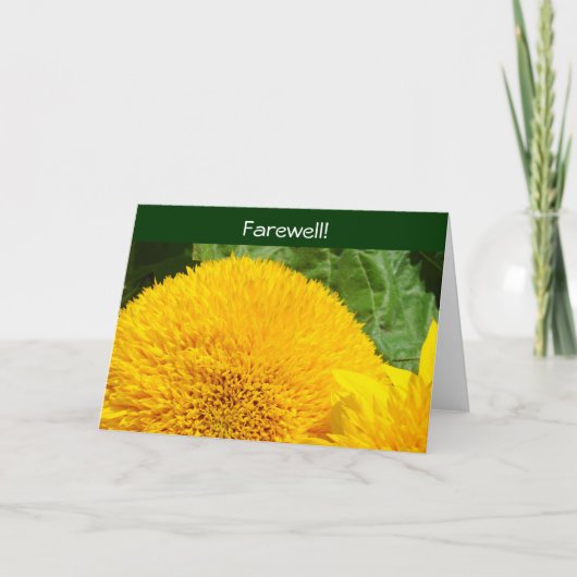 さよなら！カードさよなら恋しく思よ!ひまわり カード (正面)