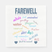 さよなら – 恋しく思You'll  スタンダードランチョンナプキン (正面)