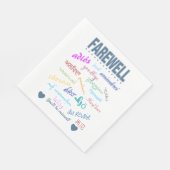 さよなら – 恋しく思You'll  スタンダードランチョンナプキン (角)