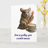 さよなら – 温かい共感カードと快適 カード (黄色い花)