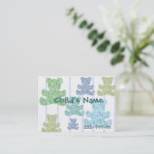 さらさのテディー・ベアの子供のテレホンカード コーリングカード (スタンド正面)