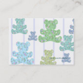 さらさのテディー・ベアの子供のテレホンカード コーリングカード (裏面)