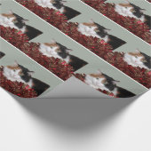 さらさの子猫のクリスマス ラッピングペーパー (角)