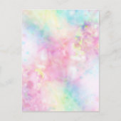 さらさらアート「安心」relieved abstract ポストカード (正面)