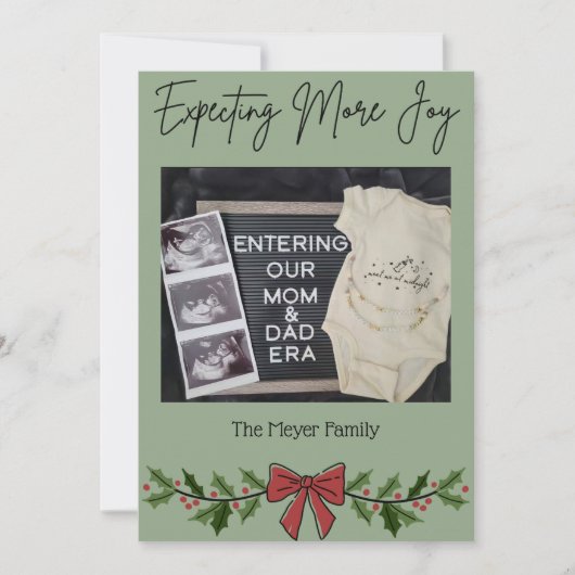 さらなる喜びを期待 Christmas Card シーズンカード (正面)