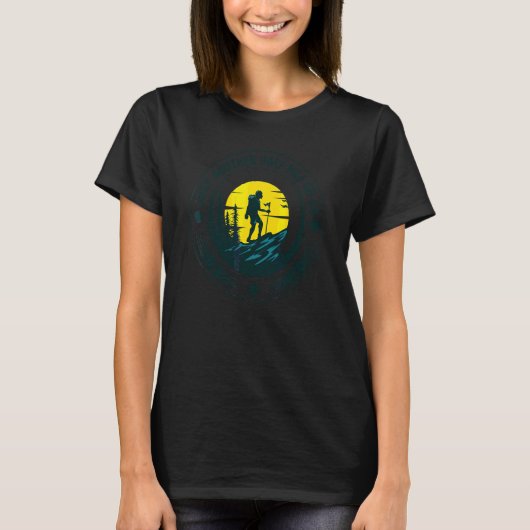 さらにあと少しで半マイル Outdoor Campin Tシャツ (正面)