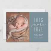 さらに多くの愛の青い写真の誕生の発表 (正面)