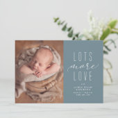 さらに多くの愛の青い写真の誕生の発表 (スタンド正面)