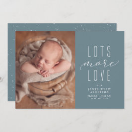 さらに多くの愛の青い写真の誕生の発表