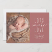 さらに多くの愛ピンクの写真の誕生の発表 (正面)