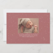 さらに多くの愛ピンクの写真の誕生の発表 (裏面)