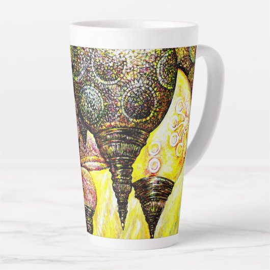 さらに大きなアイディアの色 カフェラテマグ (右アングル)