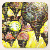 さらに大きなアイディアの色 スクエアペーパーコースター (正面)