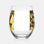 さらに大きなアイディアの色 ステムなしワイングラス (左)