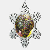 さらに大きなアイディアの色 スノーフレークピューターオーナメント (右)