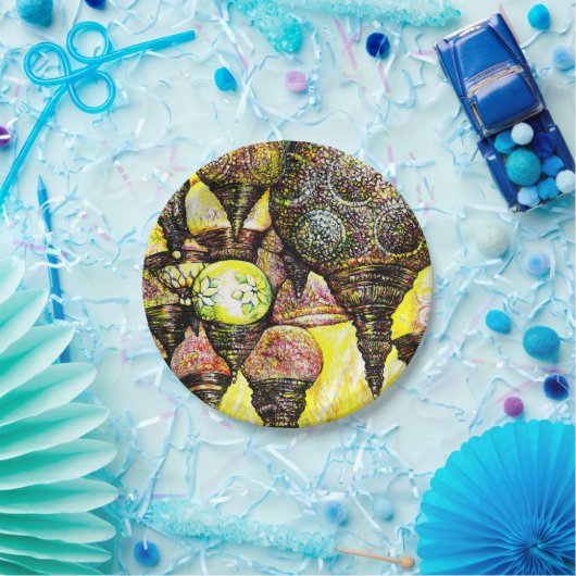 さらに大きなアイディアの色 ペーパープレート (パーティー)