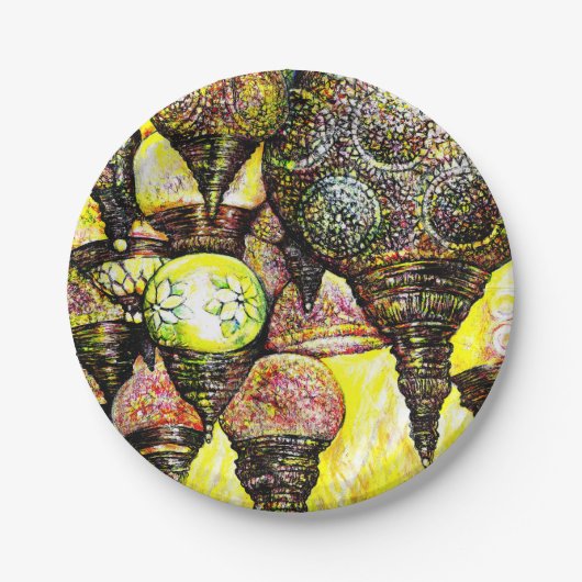 さらに大きなアイディアの色 ペーパープレート (正面)