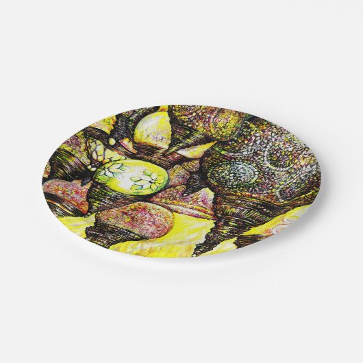 さらに大きなアイディアの色 ペーパープレート (アングル)