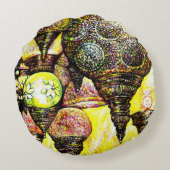 さらに大きなアイディアの色 ラウンドクッション (裏面)