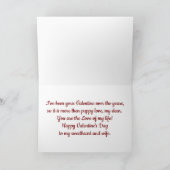 さらに子犬の愛のバレンタインデーのカード シーズンカード (内部)