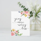 さらに祈、心配の少ないフローラポストカード ポストカード (スタンド正面)