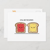 さらに良い離れたカード離婚 ポストカード (正面/裏面)