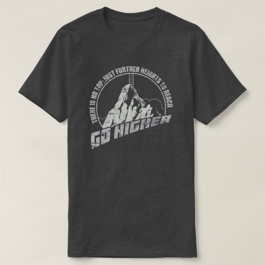 さらに高みへ Tシャツ (デザイン正面)
