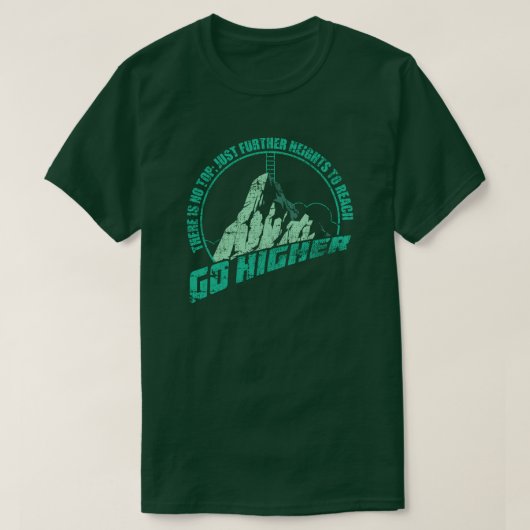 さらに高みへ Tシャツ (デザイン正面)
