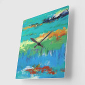 さらに スクエア壁時計 (傾斜)