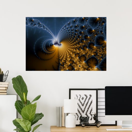 さらに – Fractal Art ポスター (ホームオフィス)