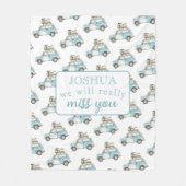 さらばパーティー我々は車恋しく思のバックバック フリースブランケット (正面)