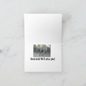 さらば南アフリカ象カード サンキューカード (内部)