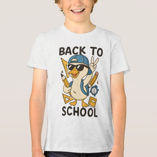 🧢さらば夏の日。学校が始まるよ！ 🕶️ トライブレンドＴシャツ (正面)