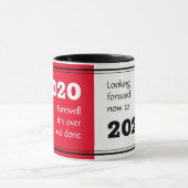 さらば2020楽しみながら | 2021年正月の赤 マグカップ (中央)